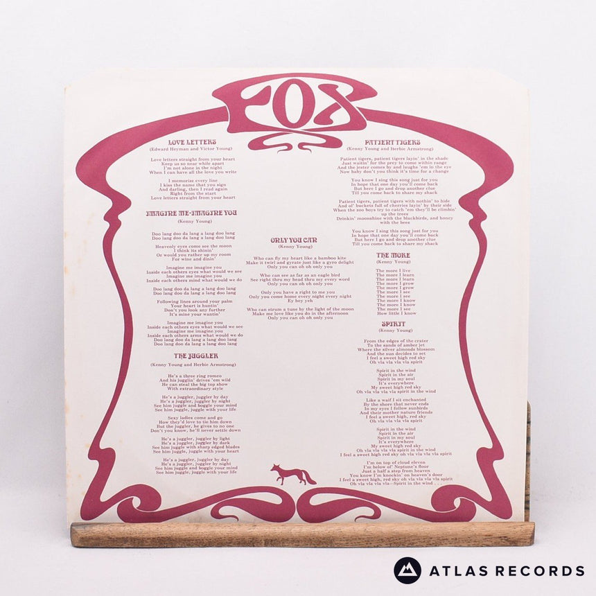 Fox - Fox - LP Vinyl Record - VG+/VG+