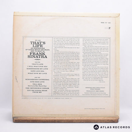 Frank Sinatra - That's Life - LP Vinyl Record - VG+/VG+