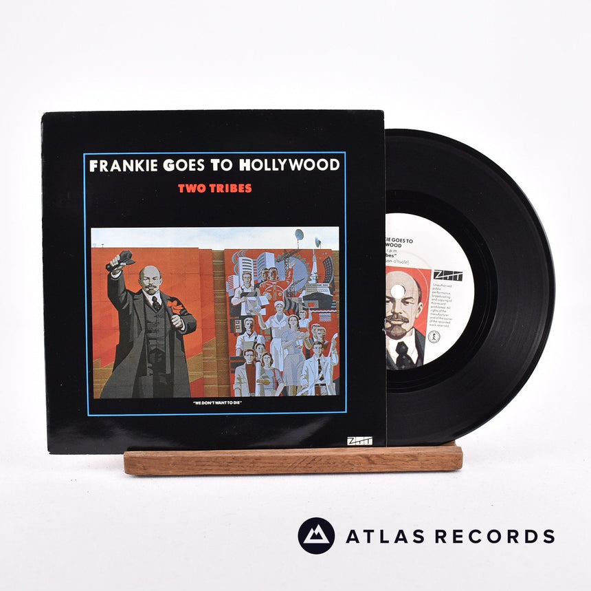 Frankie Goes To Hollywood Two Tribes 7" Vinyl Record - Front Cover & Record