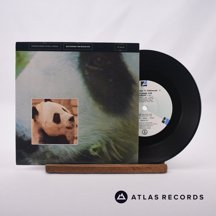 Frankie Goes To Hollywood Watching The Wildlife 7" Vinyl Record - Front Cover & Record