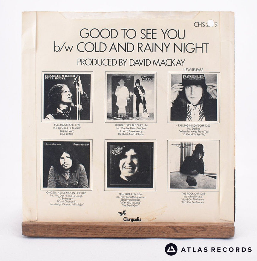 Frankie Miller - Good To See You - 7" Vinyl Record - VG+/EX