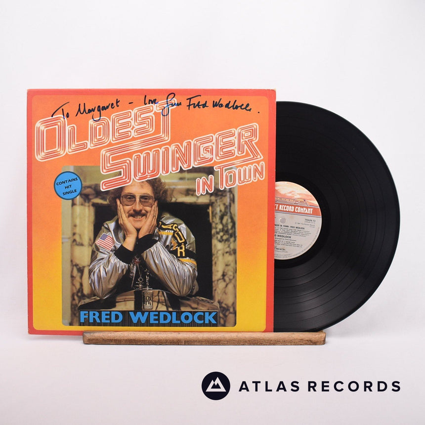 Fred Wedlock The Oldest Swinger In Town LP Vinyl Record - Front Cover & Record