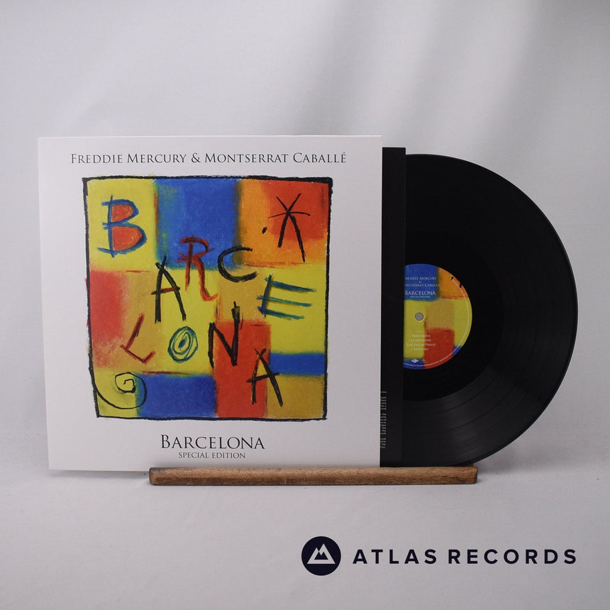 Freddie Mercury Barcelona LP Vinyl Record - Front Cover & Record