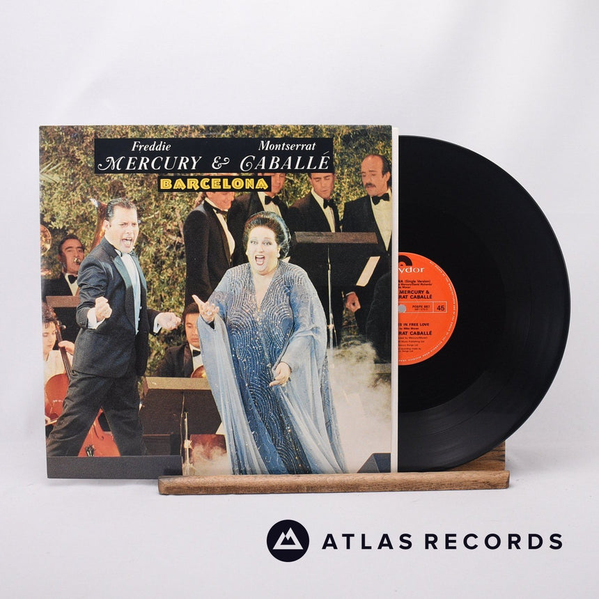 Freddie Mercury Barcelona 12" Vinyl Record - Front Cover & Record