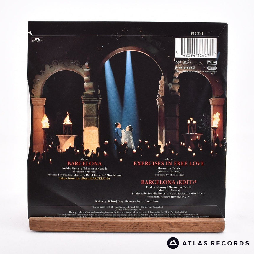 Freddie Mercury - Barcelona - Reissue 7" Vinyl Record - EX/VG+