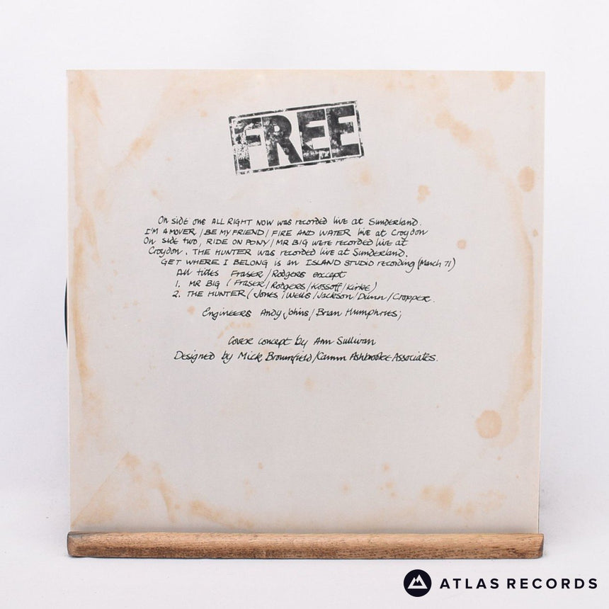 Free - Free Live! - Envelope Sleeve A-1U B LP Vinyl Record - EX/EX