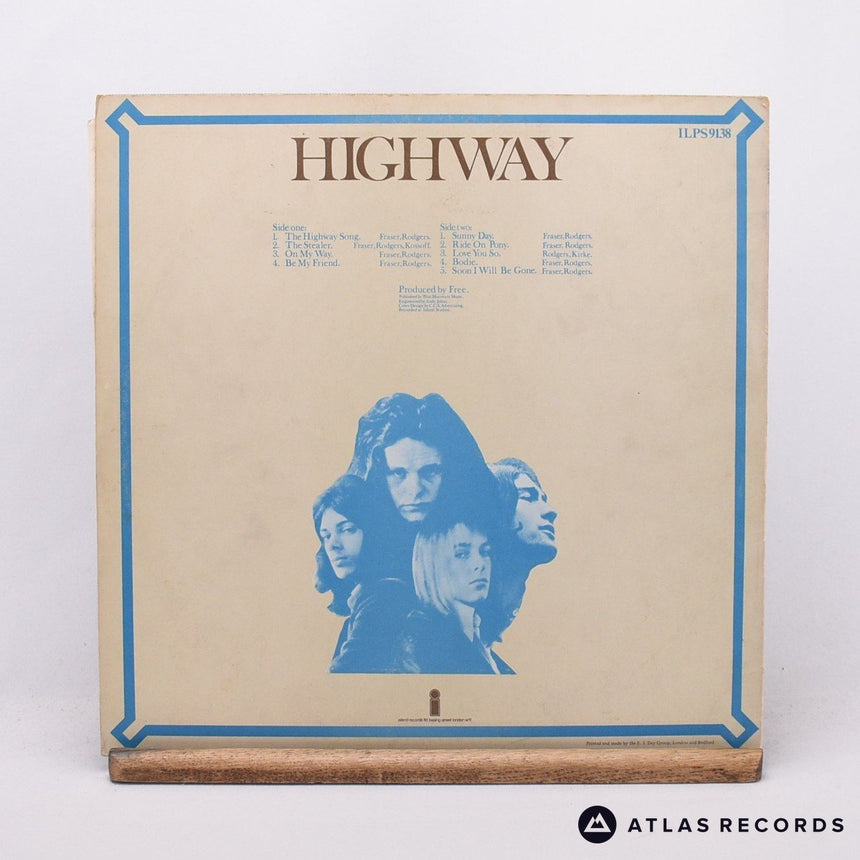 Free - Highway - Repress A-1 B-1 LP Vinyl Record - VG+/VG+