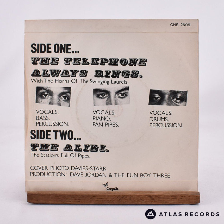 Fun Boy Three - The Telephone Always Rings - 7" Vinyl Record - VG+/EX