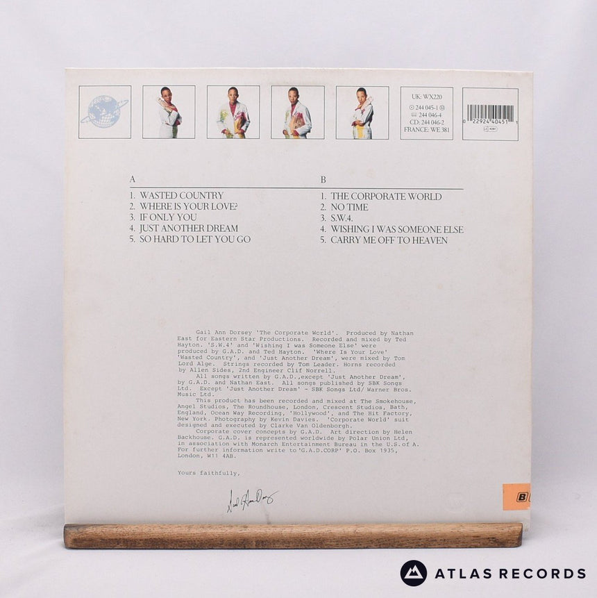 Gail Ann Dorsey - The Corporate World - LP Vinyl Record - VG+/EX