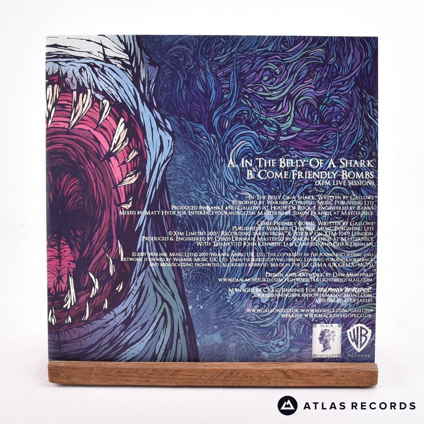 Gallows - In The Belly Of A Shark - Blue Limited Edition 7" Vinyl Record - NM/NM