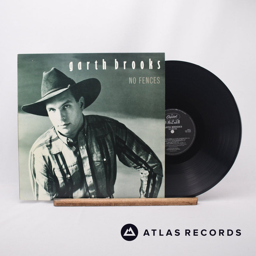 Garth Brooks No Fences LP Vinyl Record - Front Cover & Record
