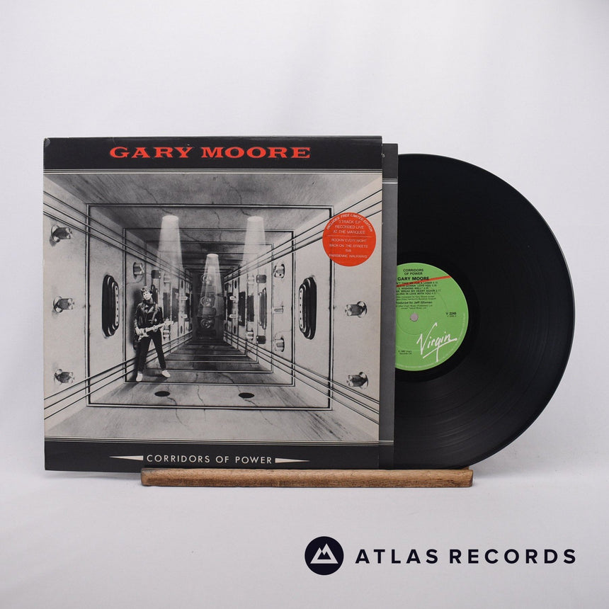 Gary Moore Corridors Of Power LP Vinyl Record - Front Cover & Record