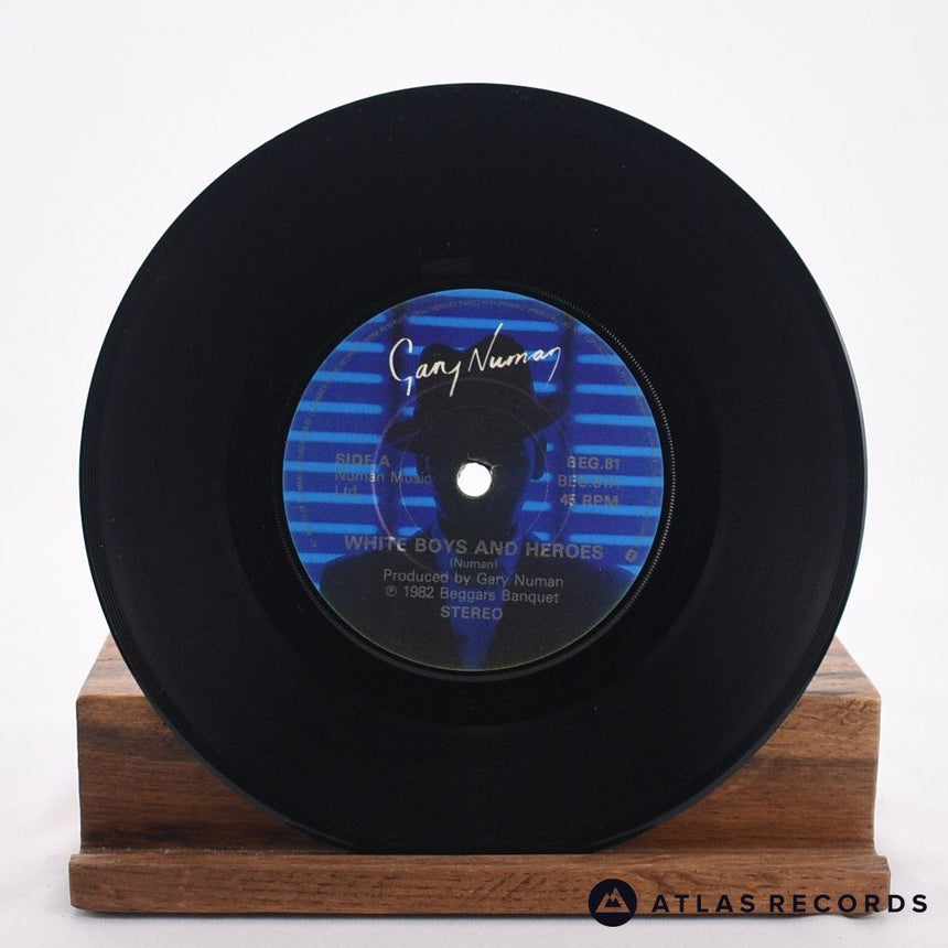 Gary Numan - White Boys And Heroes - 7" Vinyl Record - EX/VG+