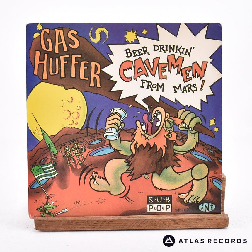 Gas Huffer - Hot Cakes! - Blue Translucent Us 7" Vinyl Record - EX/EX