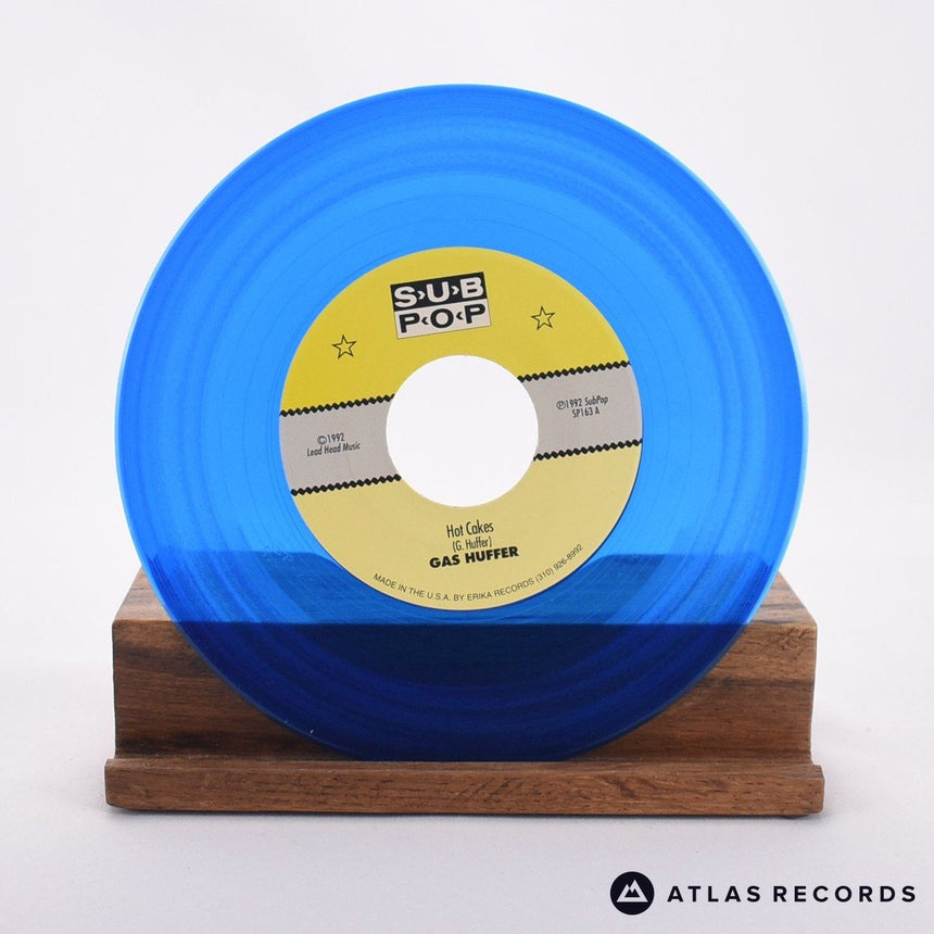 Gas Huffer - Hot Cakes! - Blue Translucent 7" Vinyl Record - EX/EX