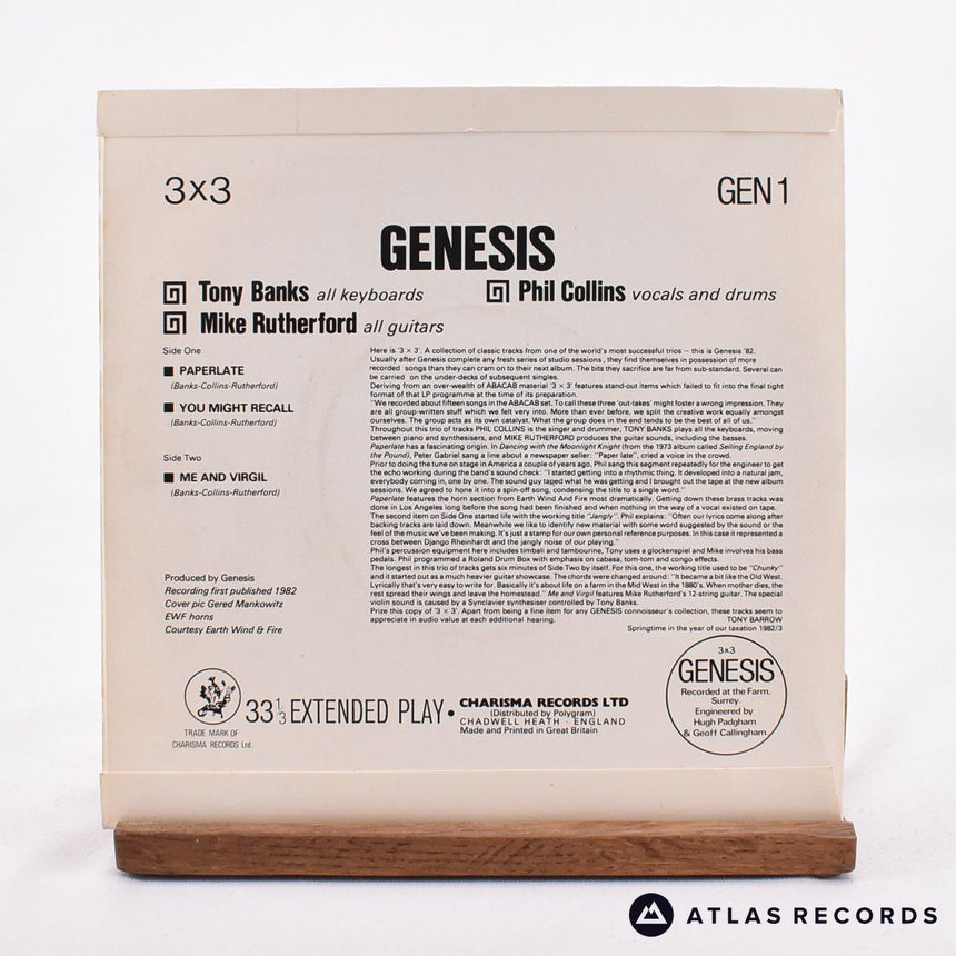 Genesis - 3 X 3 - 7" EP Vinyl Record - EX/NM
