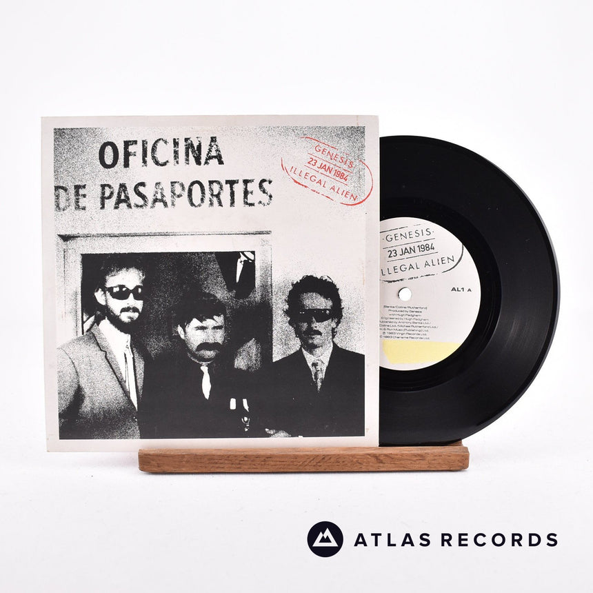 Genesis Illegal Alien 7" Vinyl Record - Front Cover & Record