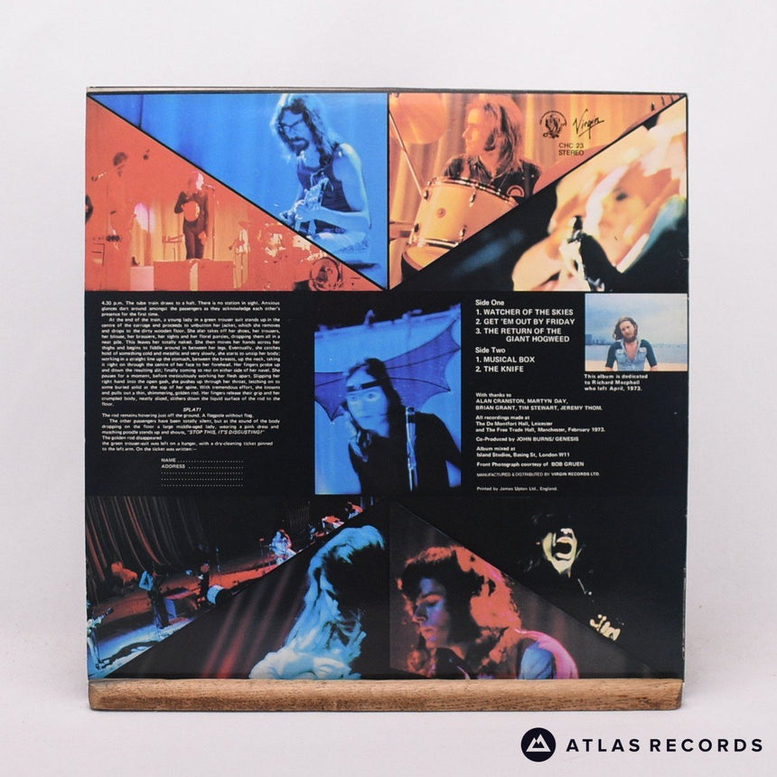 Genesis - Live - Reissue LP Vinyl Record - EX/EX