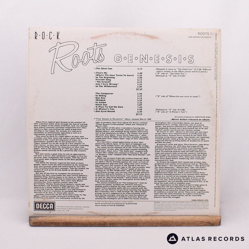 Genesis - Rock Roots - Reissue Greece 75 76 LP Vinyl Record - VG+/EX