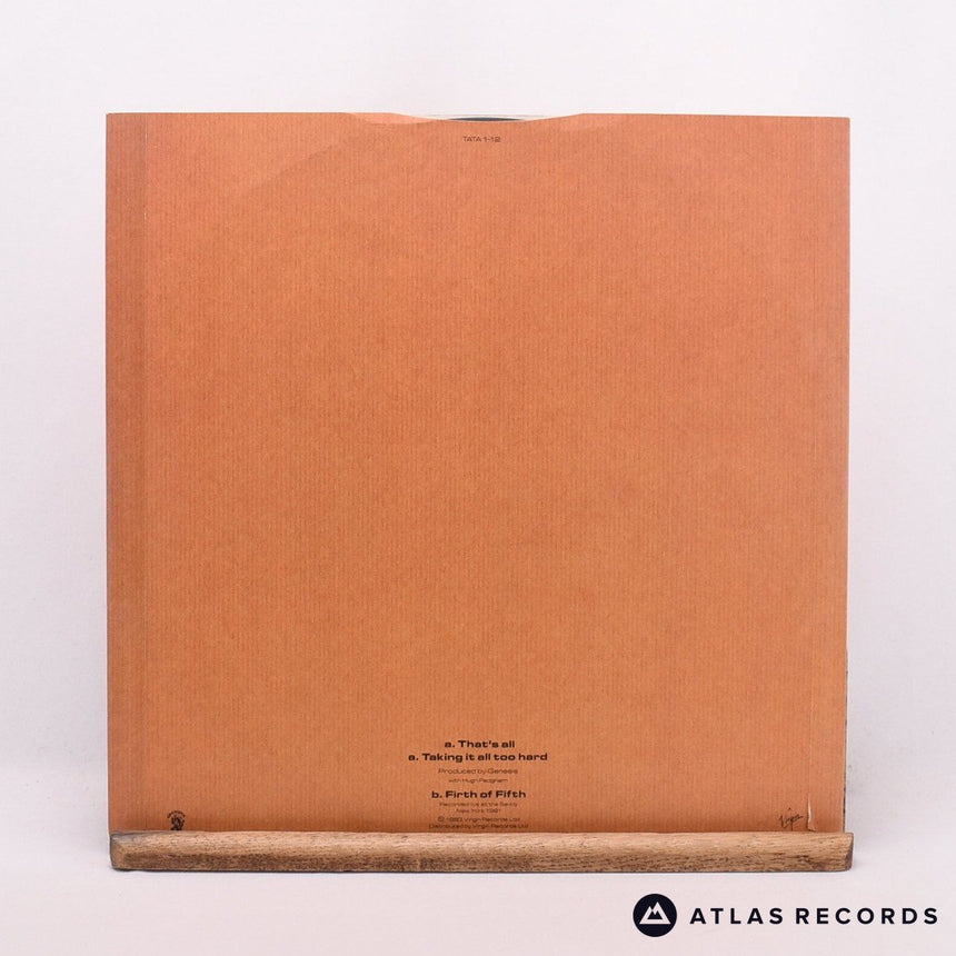 Genesis - That's All - Die-Cut Sleeve 12" Vinyl Record - EX/EX