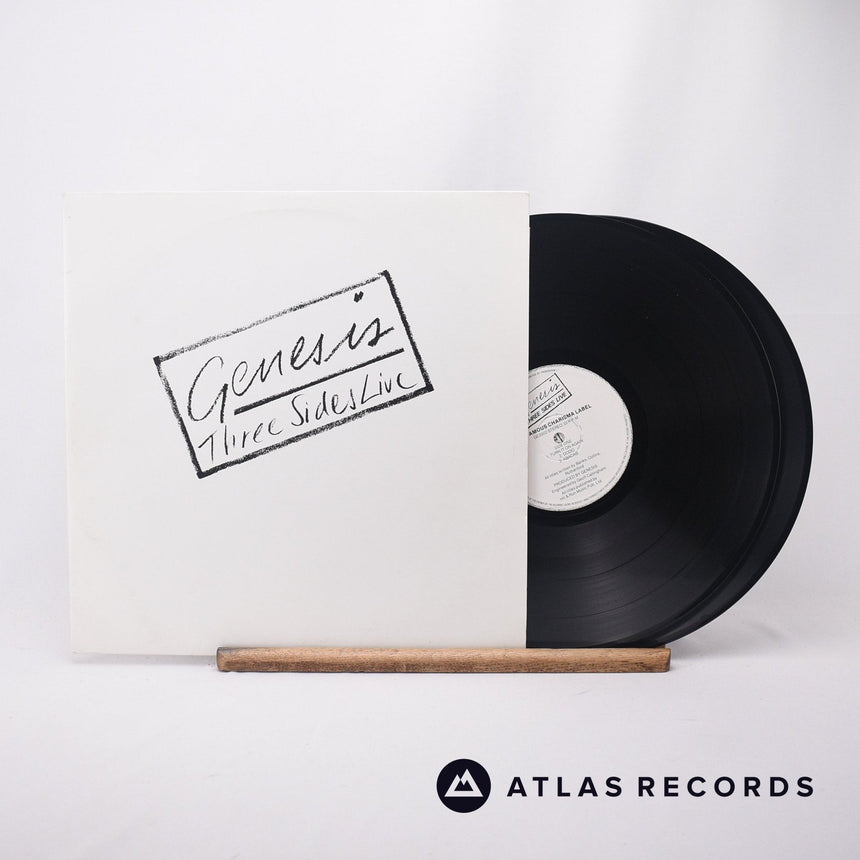 Genesis Three Sides Live 2 x LP Vinyl Record - Front Cover & Record