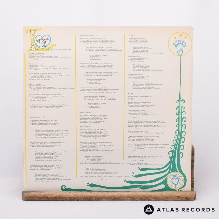Genesis - Trespass - Lyric Sheet A//3 2Y//5 LP Vinyl Record - EX/EX