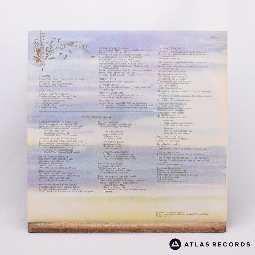 Genesis - Wind & Wuthering - Repress Canada LP Vinyl Record - EX/EX