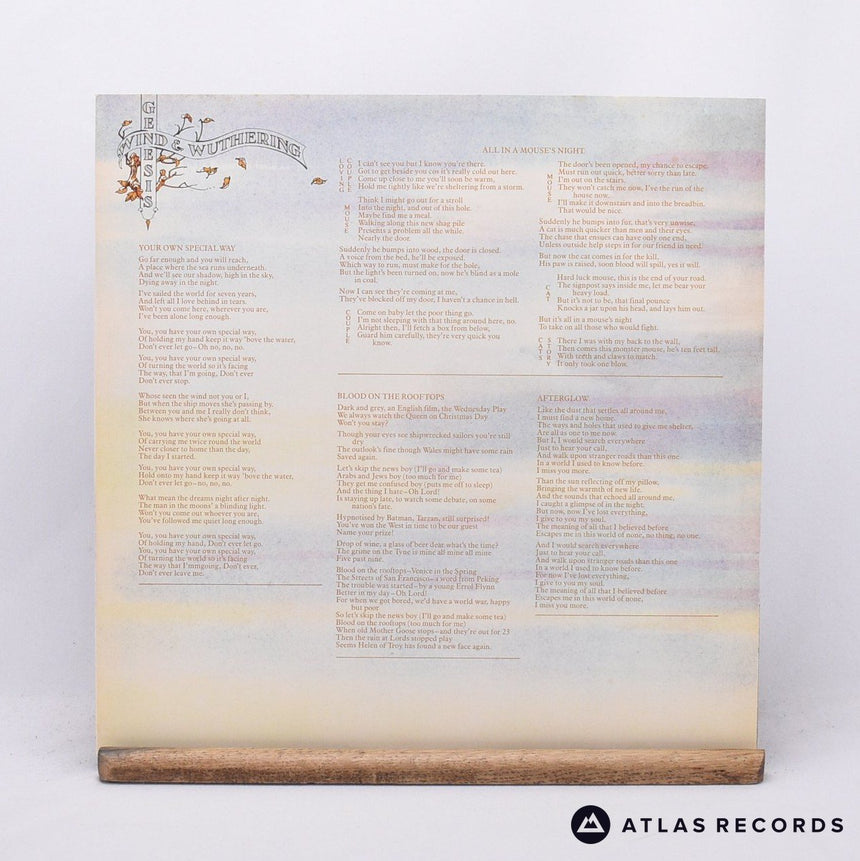 Genesis - Wind & Wuthering - Reissue Textured Sleeve LP Vinyl Record - EX/EX