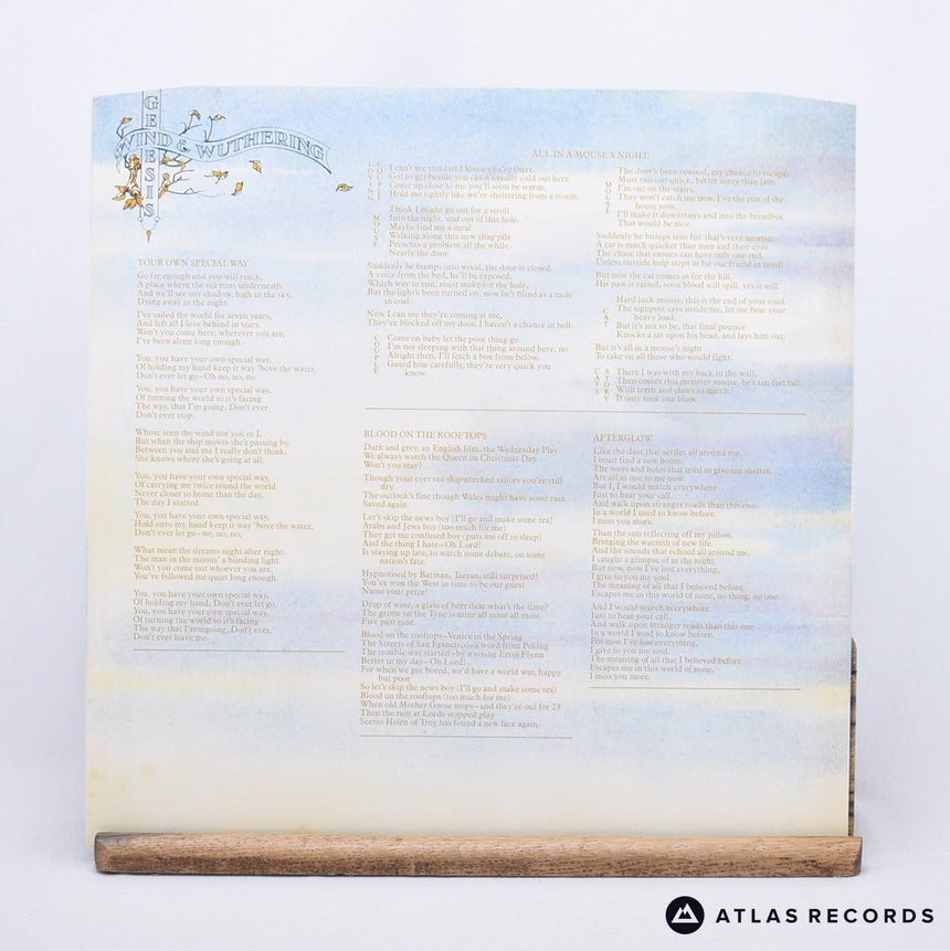 Genesis - Wind & Wuthering - Textured Sleeve A//2 B//3 LP Vinyl Record - EX/VG+