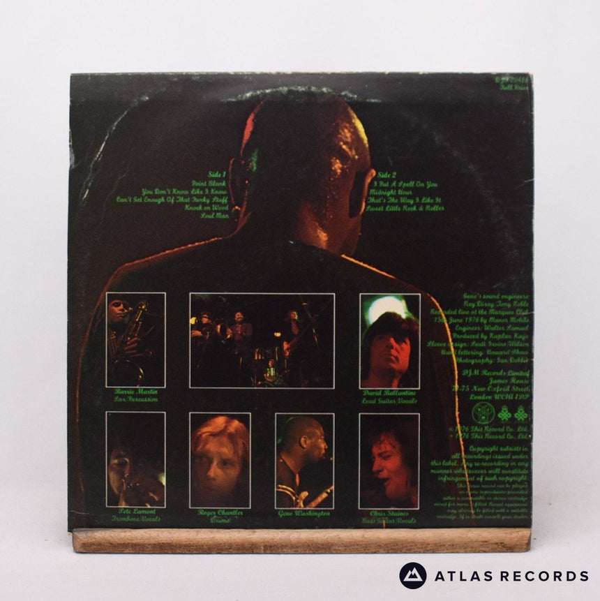Geno Washington - Geno Live - LP Vinyl Record - VG+/EX