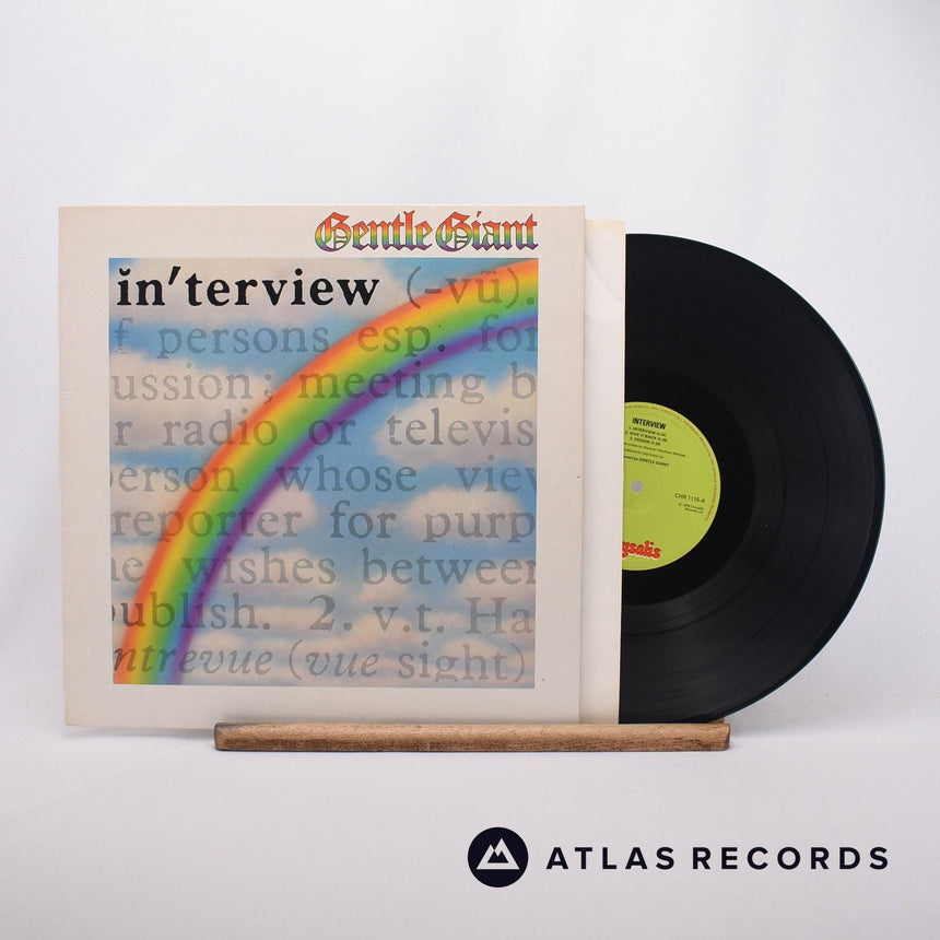 Gentle Giant Interview LP Vinyl Record - Front Cover & Record
