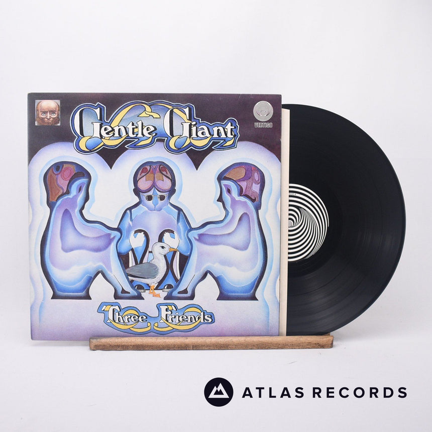 Gentle Giant Three Friends LP Vinyl Record - Front Cover & Record