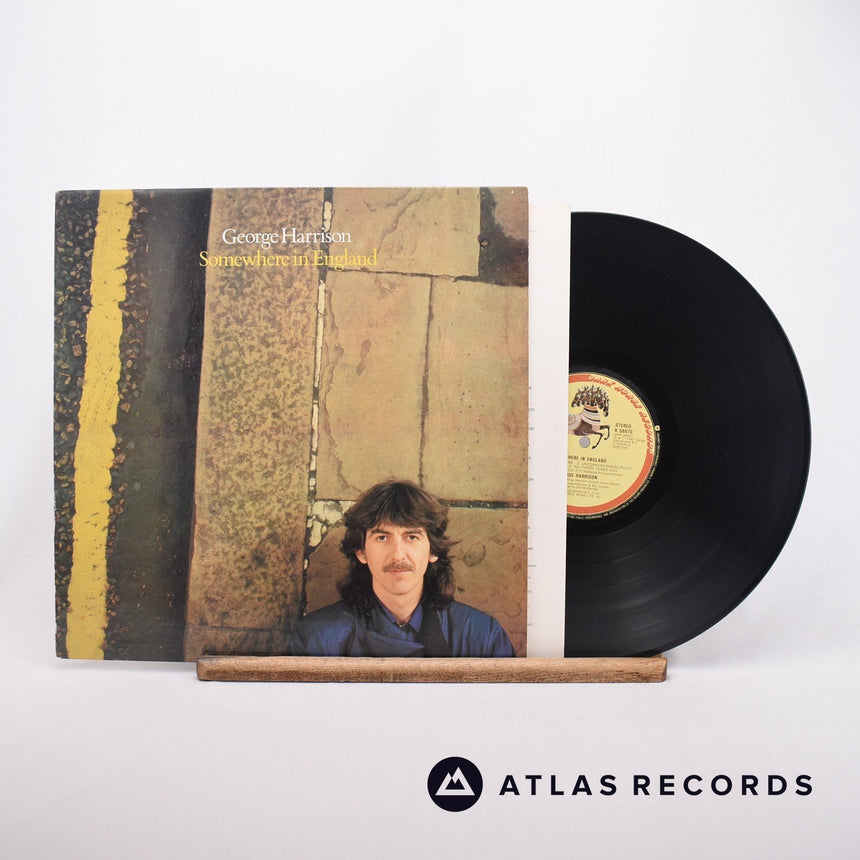 George Harrison Somewhere In England LP Vinyl Record - Front Cover & Record
