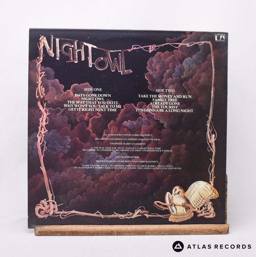Gerry Rafferty - Night Owl - Bilbo LP Vinyl Record - EX/VG+