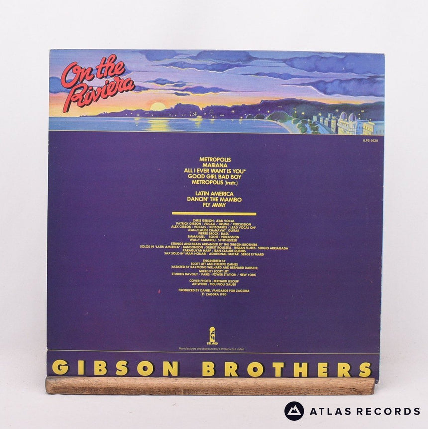 Gibson Brothers - On The Riviera - LP Vinyl Record - EX/EX