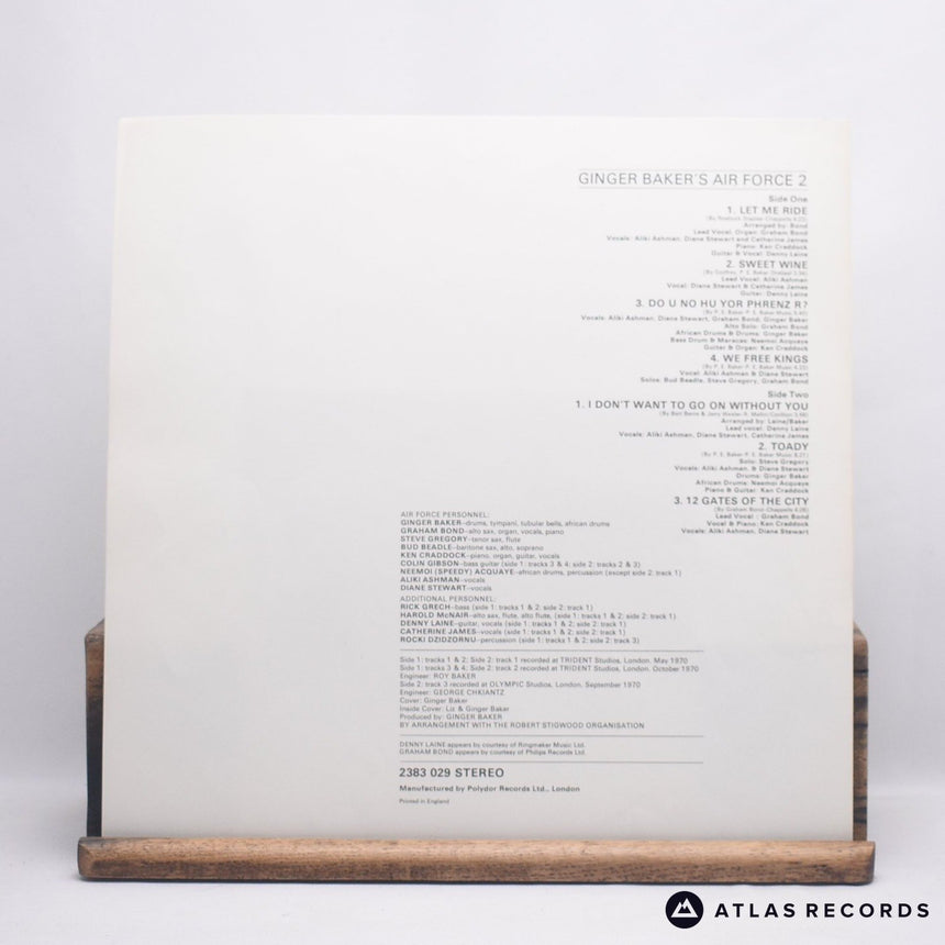 Ginger Baker's Air Force - Air Force 2 - A//3 B//2 LP Vinyl Record - EX/EX