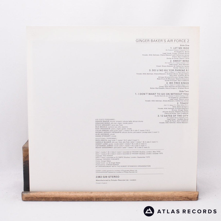 Ginger Baker's Air Force - Air Force 2 - Insert Gatefold LP Vinyl Record - EX/EX