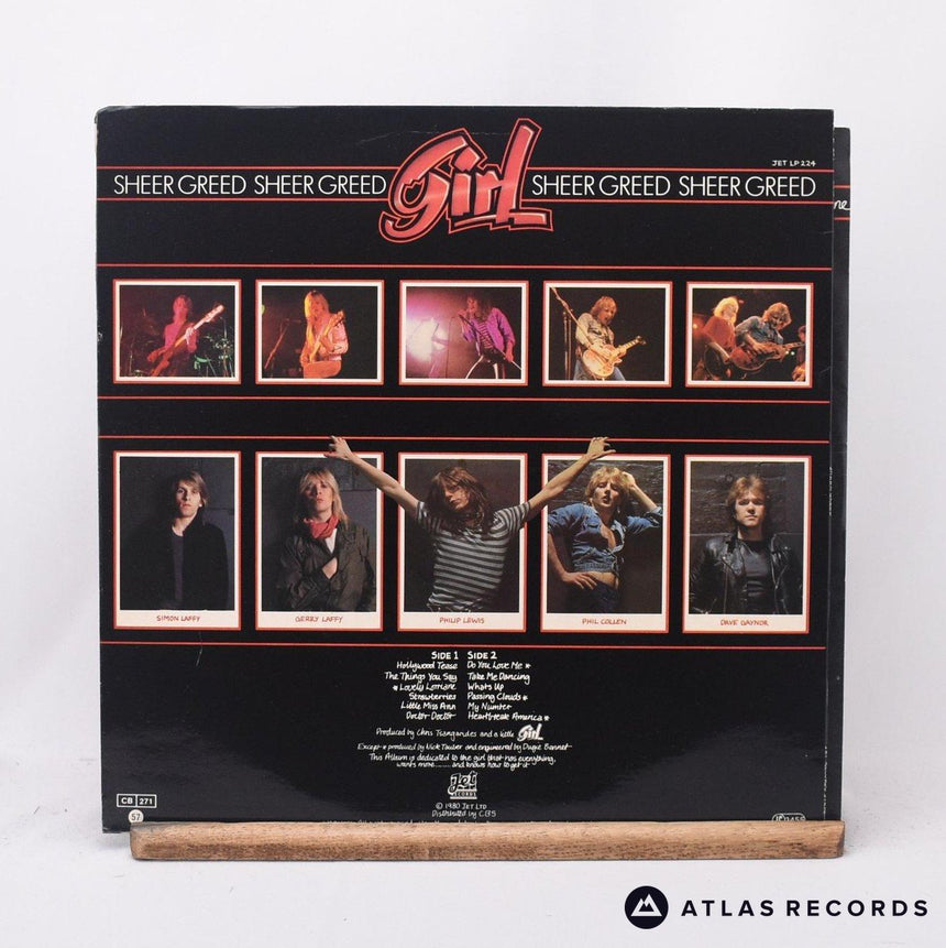 Girl - Sheer Greed - LP Vinyl Record - EX/EX