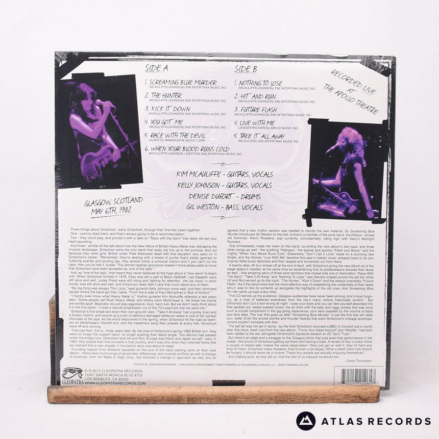 Girlschool - Glasgow 1982 - Purple LP Vinyl Record - EX/Mint (New)