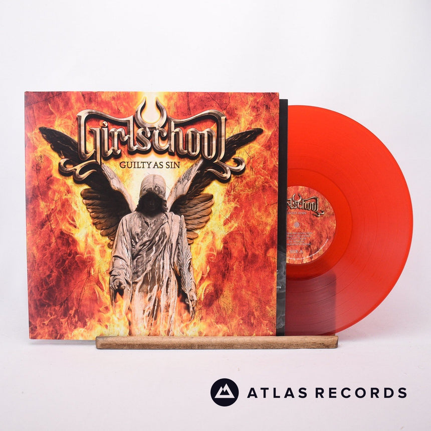 Girlschool Guilty As Sin LP Vinyl Record - Front Cover & Record
