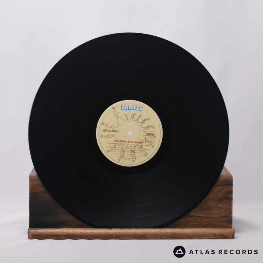 Girlschool - Screaming Blue Murder - Lyric Sheet LP Vinyl Record - VG+/EX