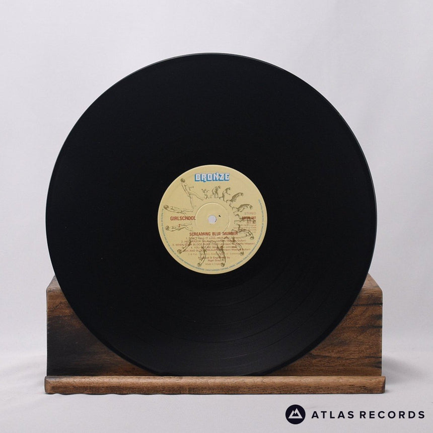 Girlschool - Screaming Blue Murder - Lyric Sheet LP Vinyl Record - VG+/EX