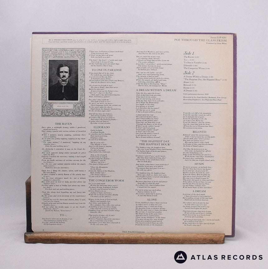 Glass Prism - Poe Through The Glass Prism - LP Vinyl Record - VG+/EX