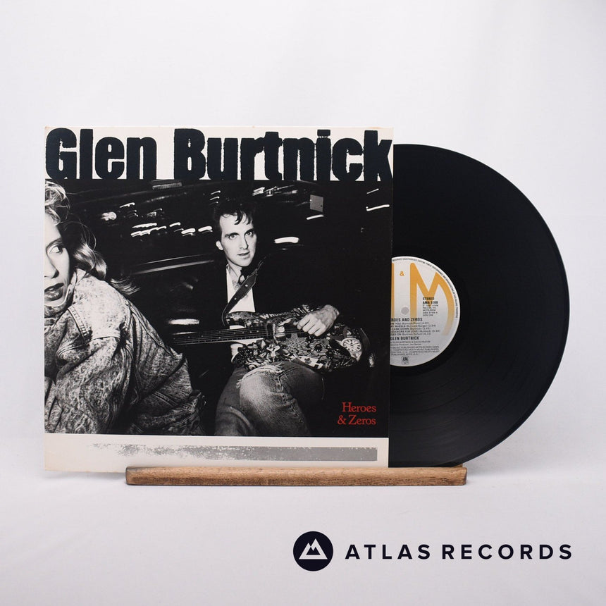 Glen Burtnick Heroes & Zeros LP Vinyl Record - Front Cover & Record