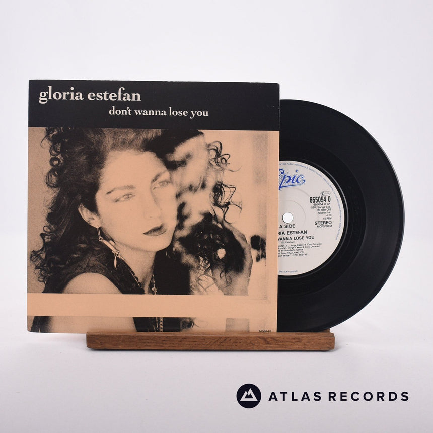 Gloria Estefan Don't Wanna Lose You 7" Vinyl Record - Front Cover & Record