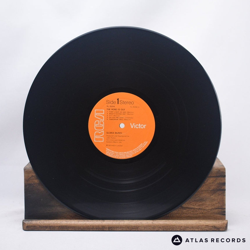 Gloria Mundi - The Word Is Out - Lyric Sheet LP Vinyl Record - VG+/VG+