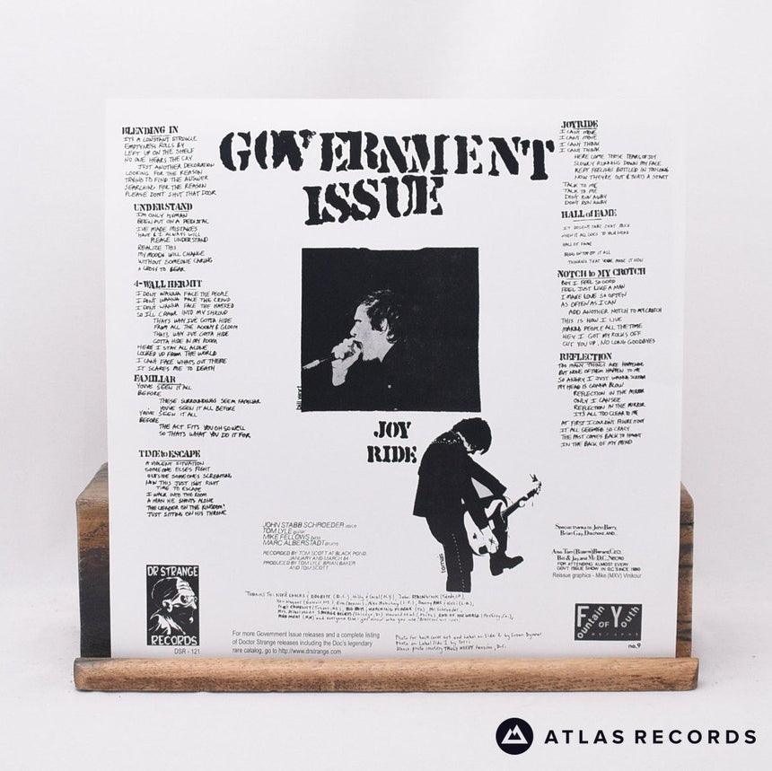 Government Issue - Joy Ride - Reissue Us LP Vinyl Record - NM/NM