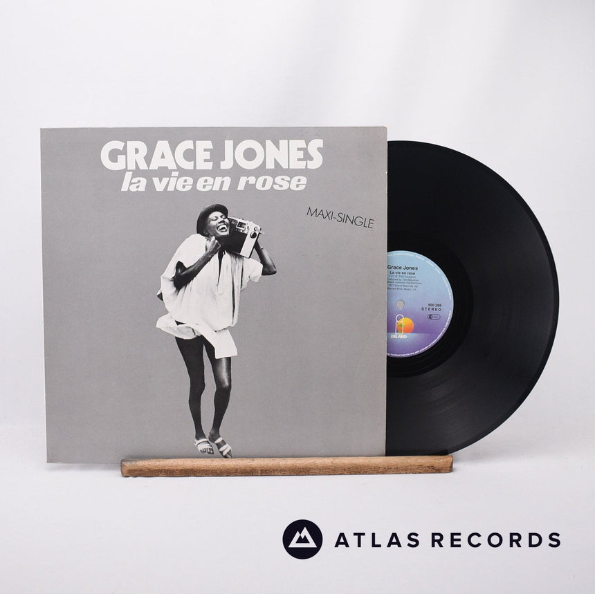 Grace Jones La Vie En Rose 12" Vinyl Record - Front Cover & Record