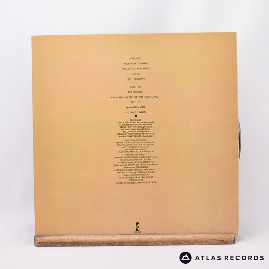 Grace Jones - Nightclubbing - A-1U B-1U LP Vinyl Record - VG+/VG+