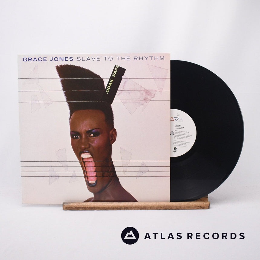 Grace Jones Slave To The Rhythm LP Vinyl Record - Front Cover & Record
